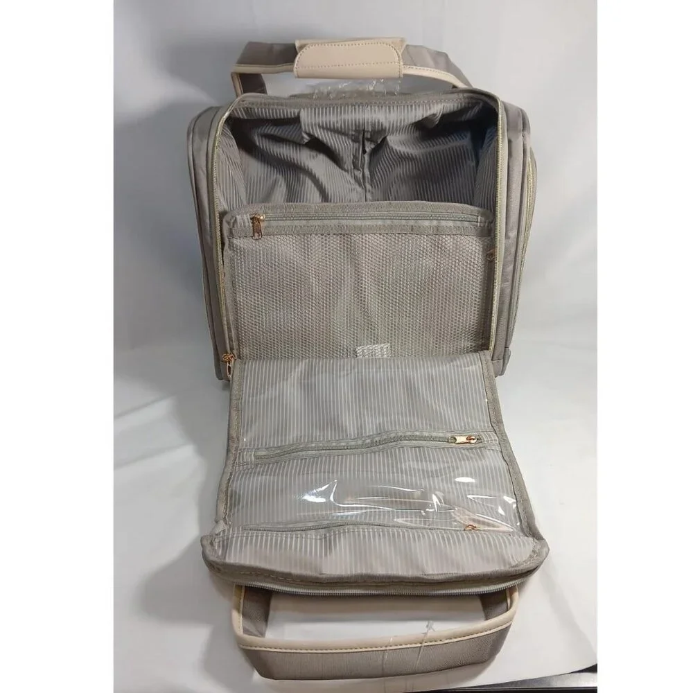 London Fog Under Seat Carryon HARTFORD II Grey Cream 15